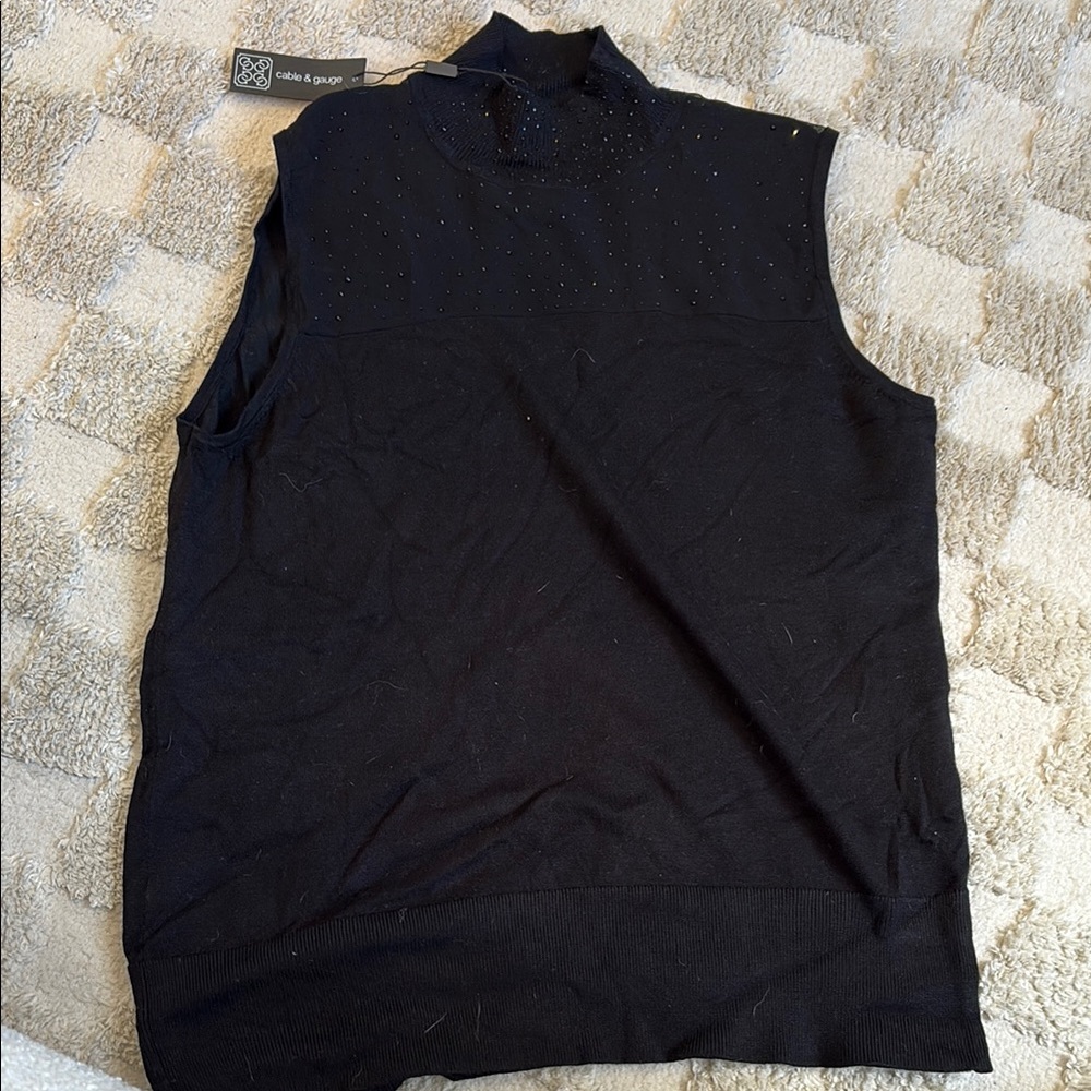Black Men's Sweater Vest